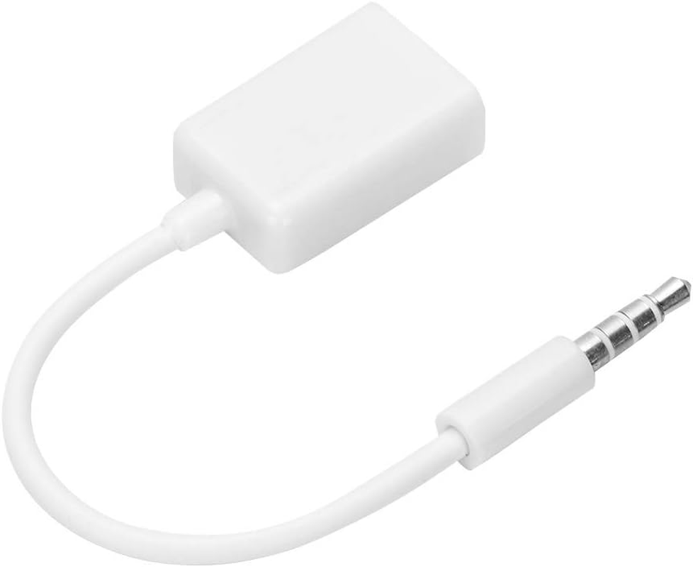 3.5Mm Male Plug Jack to USB Female AUX Audio Cable Portable Cord Converter USB 3.0 Adapter for Playing Music CD Player Computer TV image number 1