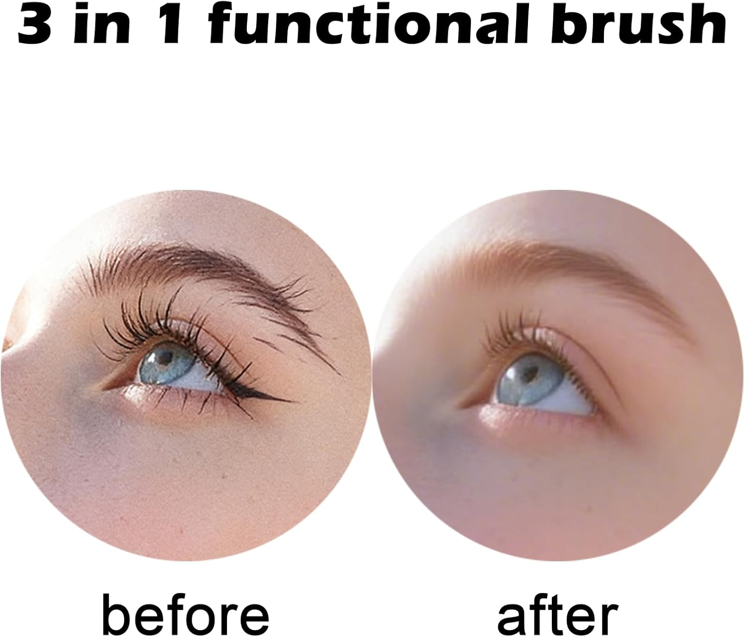 Eyebrow Brush, Eyelash Brush & Eyelash Comb - 3 Different Spoolie Brushes for Separating Lashes, Eliminating Mascara Clumps, Grooming and Shaping Brow image number 1