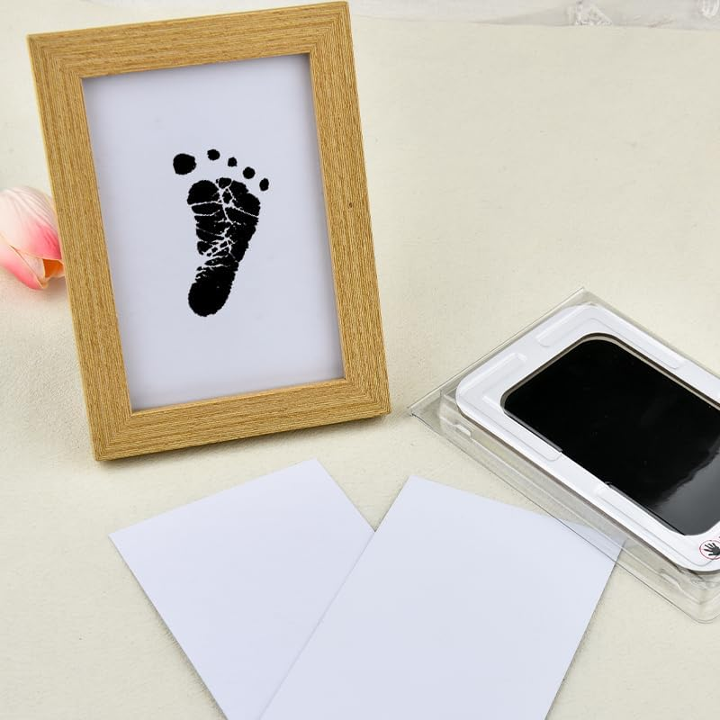 Cat Dog Pet Paw Print Photo Frames Hand and Footprint Picture Frame Newborn Foot Printing Commemorative Dog Gift DIY Pet Handprint Impression Hand Foot Prints for New Born Pets Decoration Supplies - Pet Paw Print Photo Frame image number 3