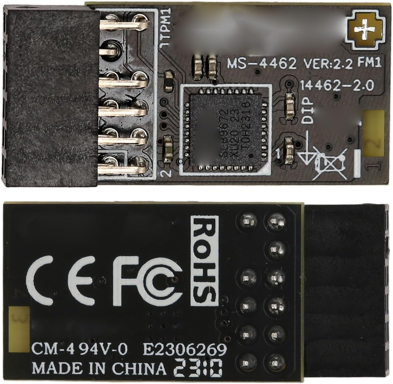 TPM2.0 Encryption Security Module, Motherboards Desktop TPM2.0 Module, SLB 9672 Chipset 12Pin TPM2.0 Board for Windows10 11 image number 6