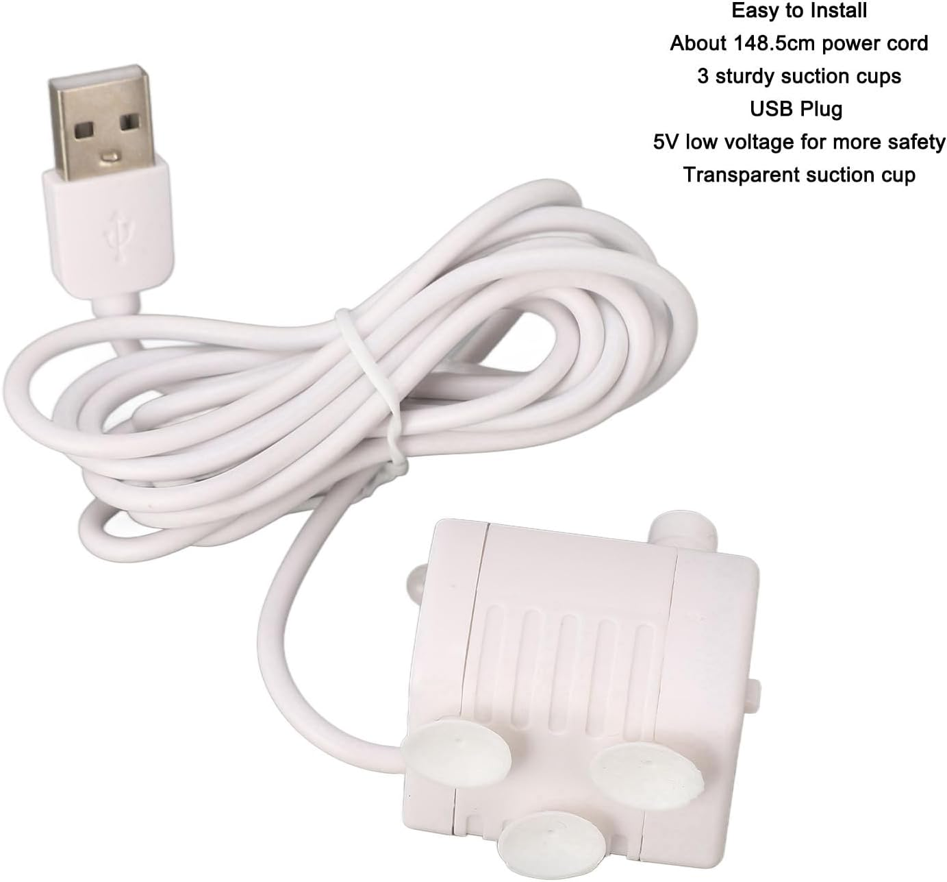 OVAQUIXI Cat Water Fountain Pump, Pet Water Dispenser Replacement Pump USB Powered DC Brushless Motor