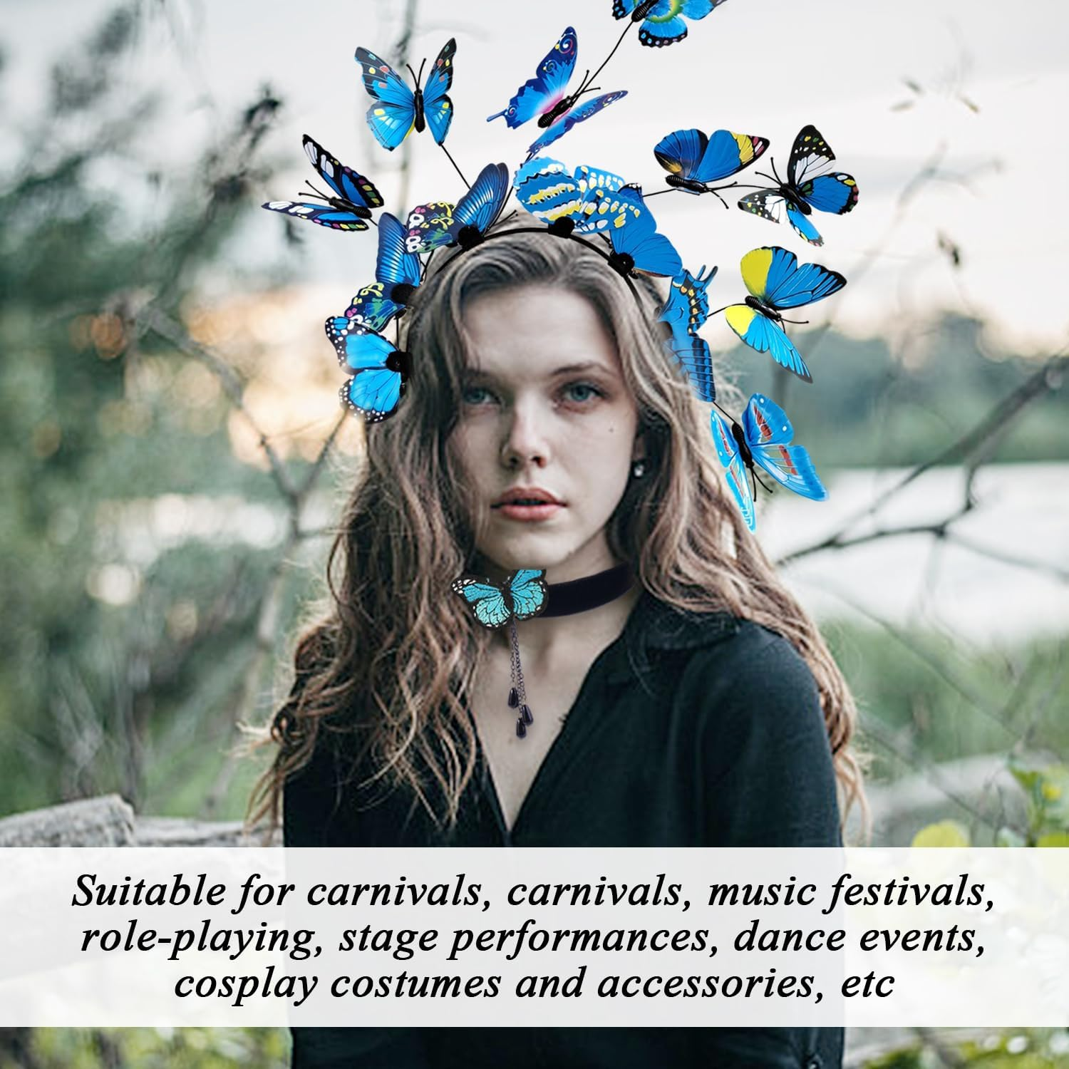 1 Headband, 1 Necklace, 1 Bracelet, Jewellery Set, Charming Personalised Accessories for Women, Clothing Accessories. image number 3