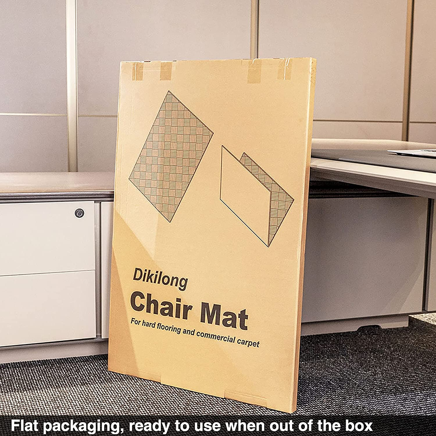 Luxury Chair Mat for Carpeted Floor, Office Chair Mat Hardwood Floors, 120 X 90Cm Multi-Purpose Protector Chair Carpet for Home and Office, Protects Floors, Anti-Skidding, Home Office, Ll-Santiago image number 7