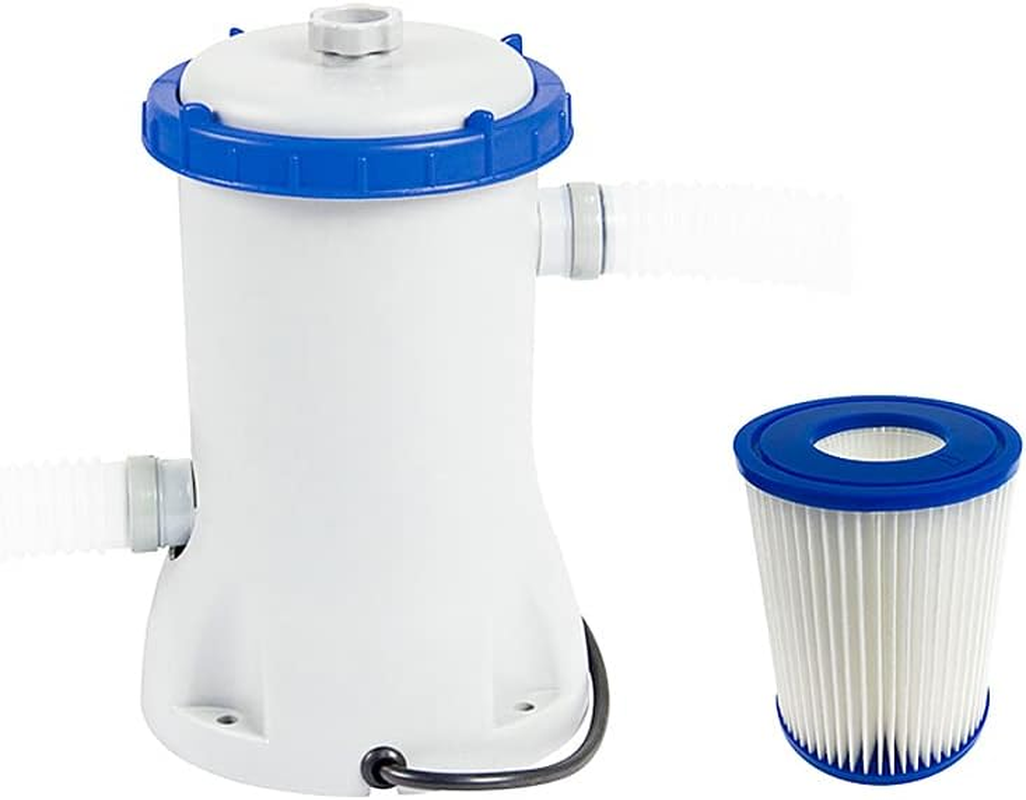 4 Pack Pool Filter Compatible for Bestway Cartridge II, Replacement Filter Compatible with Lay Z SPA Filter Pump