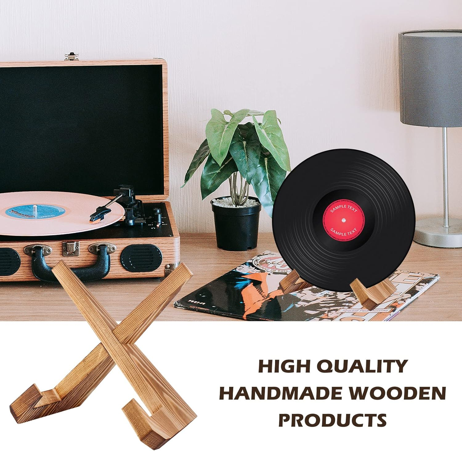 Solid Wood Cookbook Stand, Handmade Wooden Cookbook Holder, Portable Cook Book Stand for Kitchen Counter, Super Lightweight Recipe Book Holder for Display Stand, Home Decor Book Reading Stand