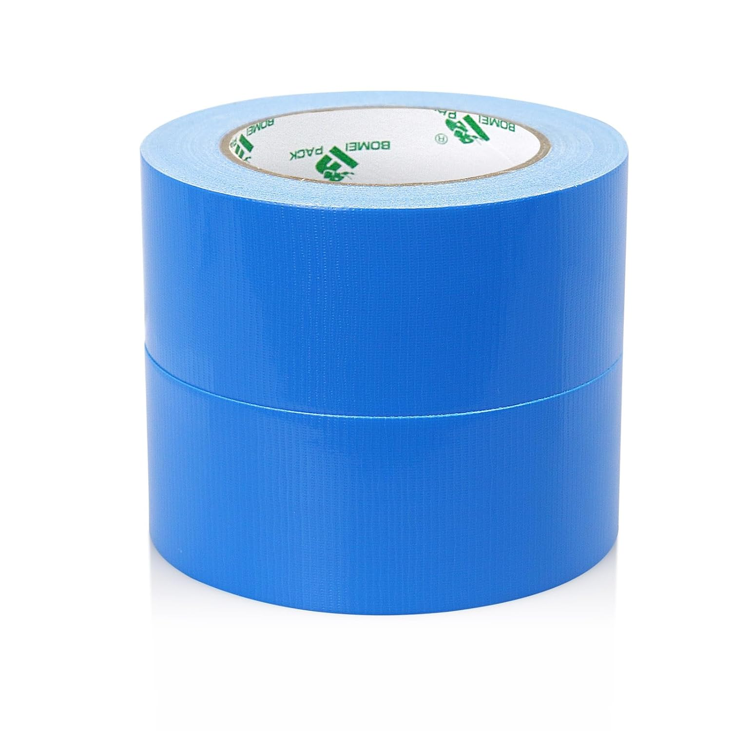 Heavy Duty Blue Duct Tape, Multi-Use Easy Tear Gaffer Waterproof Cloth Tape for Repairing, Maintenance and Industrial Use, 1.88 Inch X 32.8 Yards, 9 Mil Thick, 2 Roll, BOMEI PACK image number 1