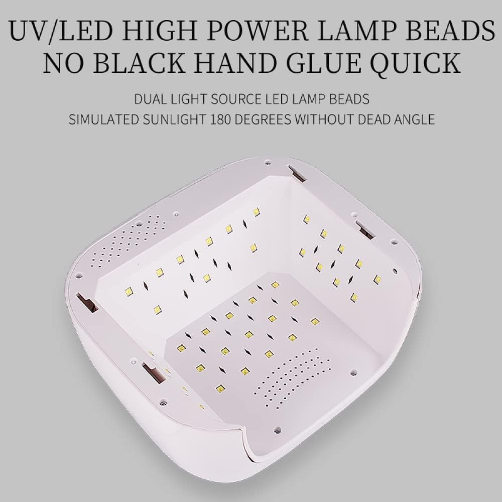 Nail Dryer 99W Nail Lamp 42 Leds Uv Ice Lampwith Timer Setting Automatic Sensor LCD Professional Salon Uv Naillamp for Fingernail and Toenail Nail Lamp image number 3