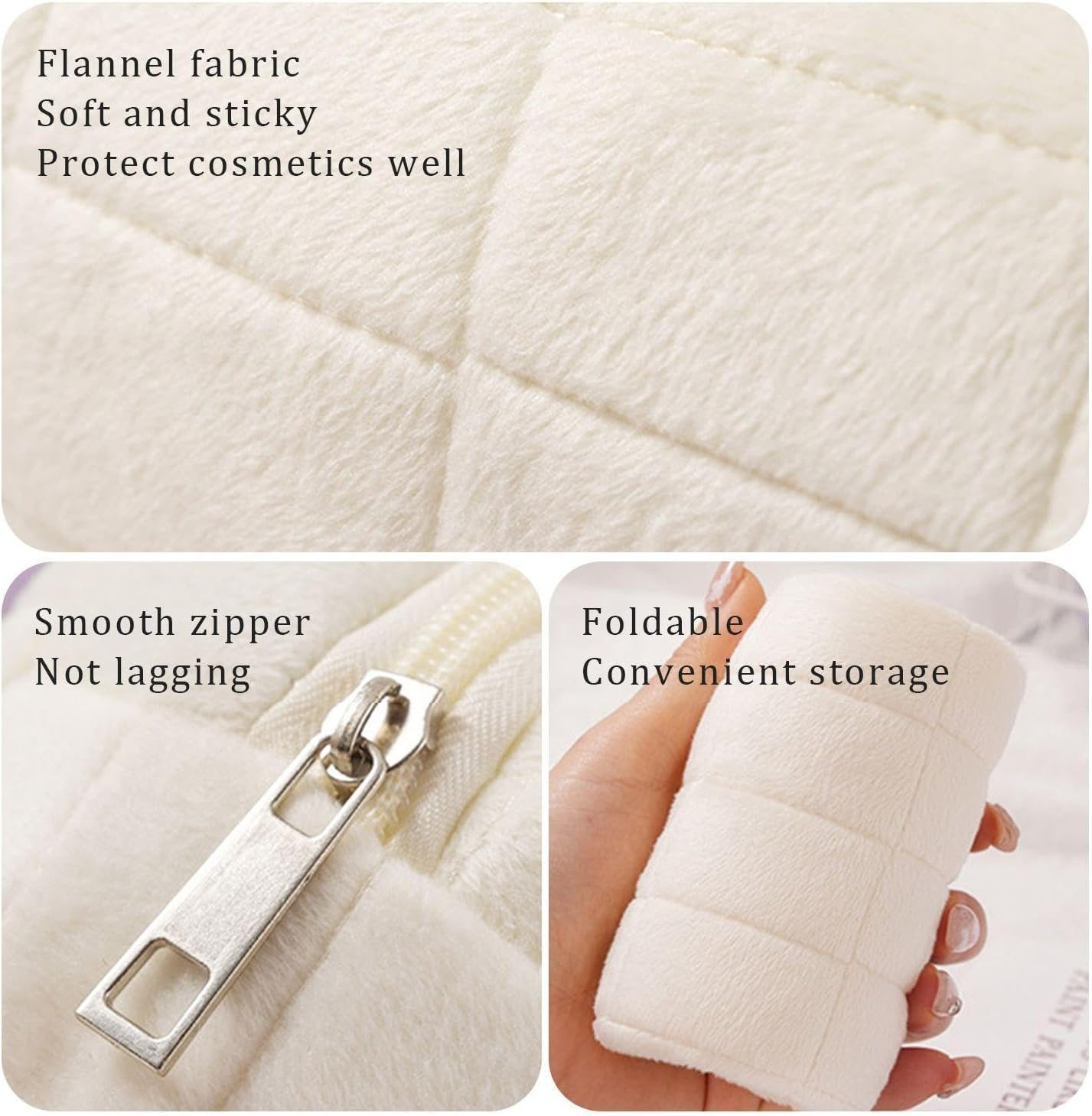 Wilder 2 Pieces Cosmetic Bag Large Capacity Storage Bag Ladies Storage Bag Travel Accessories Storage Bag for Toiletries image number 4