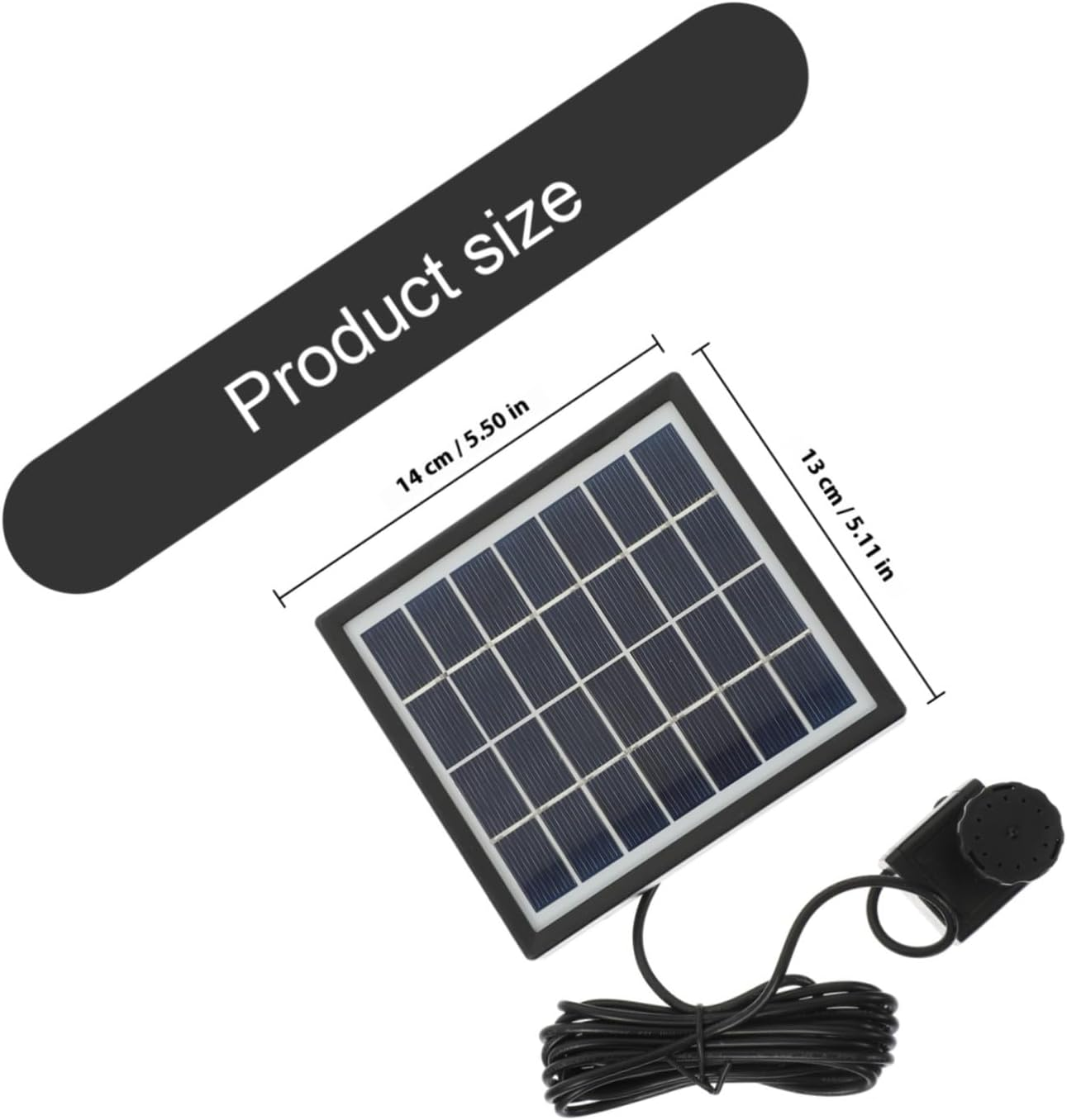 Household Solar Fountain Pump for Garden Ponds Solar Powered Water Pump with Plastic and Stainless Steel Small Floating Outdoor Landscape Fountain Kit Water Feature image number 3