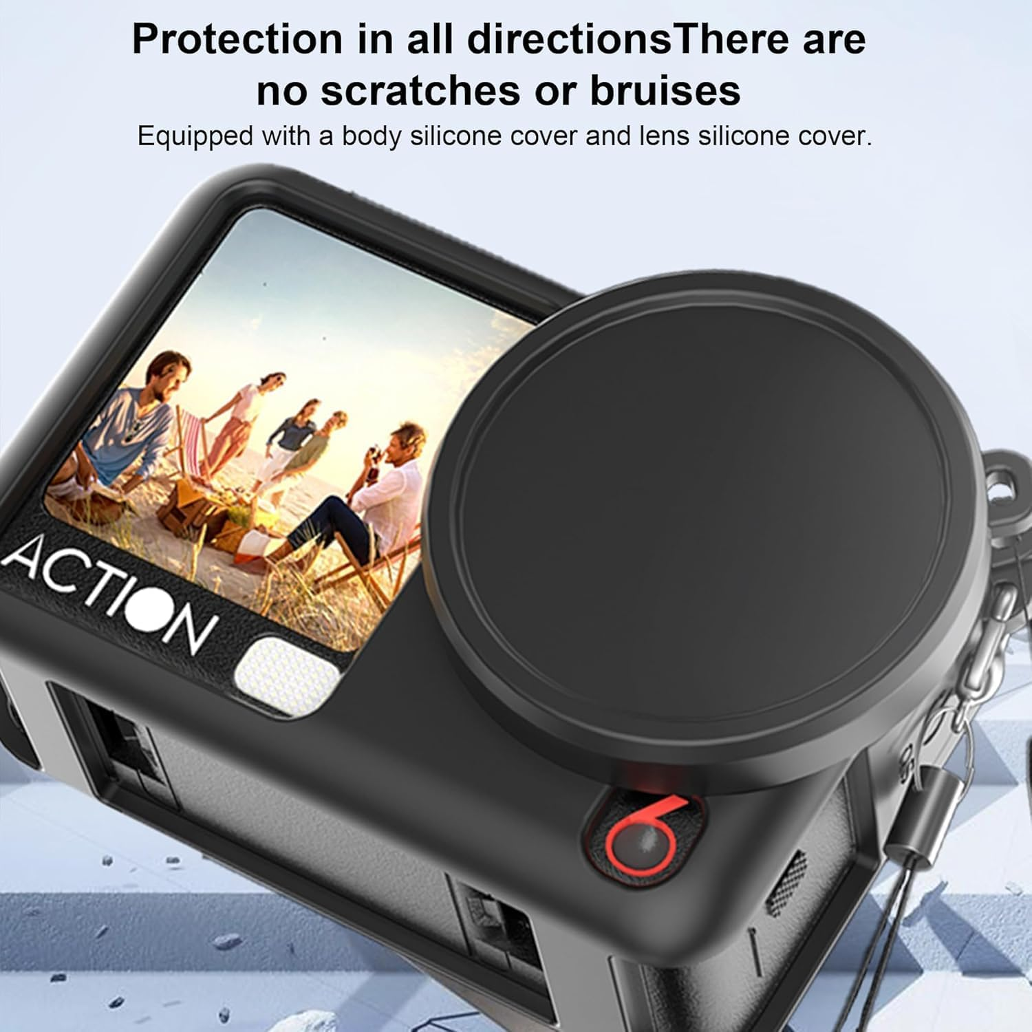 Mini Bag Compatible with DJI Osmo Action 6 - Accessories Kit, Silicone Protective Case, Tempered Glass Screen Film, Mini Tripod image number 4