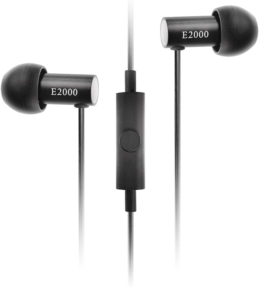 Final E2000C in Ear Isolating Earphones with Smartphone Controls and Microphone - Black Aluminium image number 2