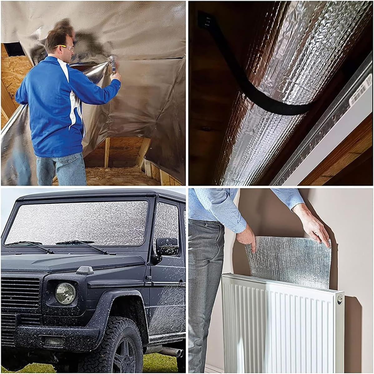 AIMALL Premium Car Sound Deadening Mat, 3.28Ft X 16.4Ft Noise Reduction & Thermal Insulation Foam, Universal Fit, Easy Installation for Auto Interiors image number 5