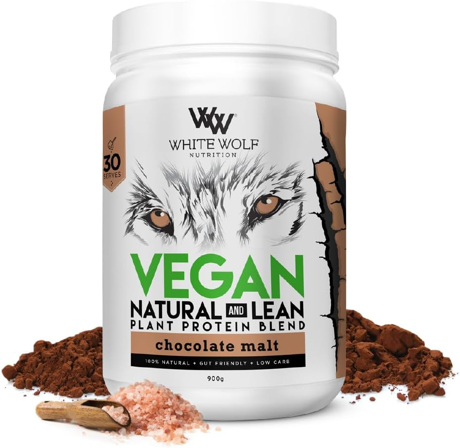 White Wolf Nutrition Natural and Lean Protein - Chocolate Malt 900G