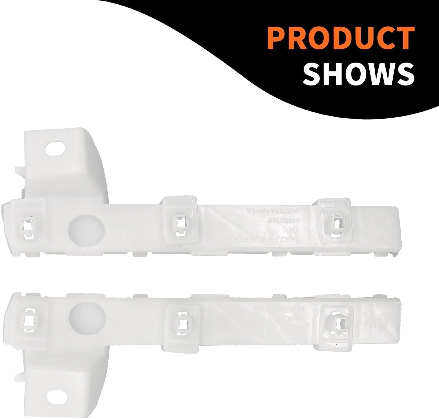 Front Bumper Right/Left Side Grille Bracket Compatible with Mitsubishi Lancer except Evo 2008-2017 6400F549 6400F550 image number 4