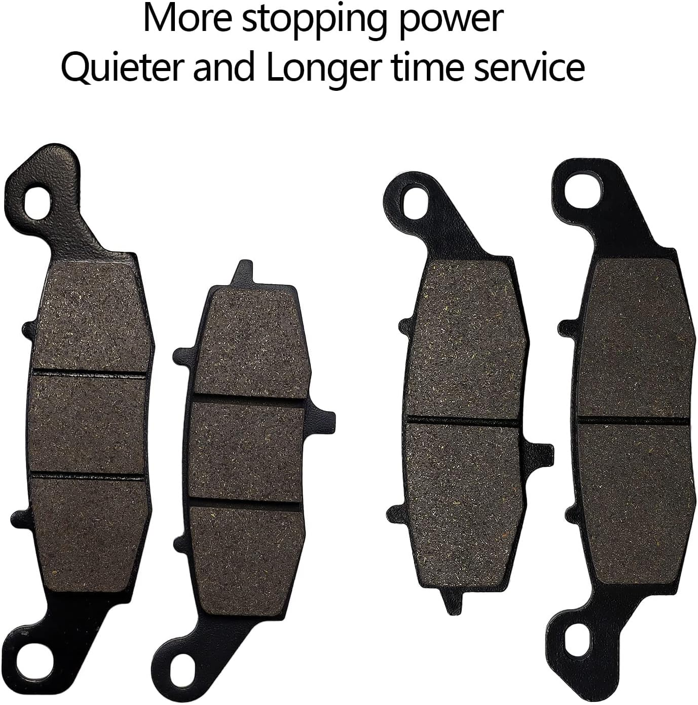 SOLLON Brake Pads Front and Rear Raplacement for Kawasaki Vulcan 1500 Vn1500/Vulcan 1600 VN1600 Classic/Vulcan 1600 VN1600 Nomad/Vulcan 1700 Vn1700/Vulcan 900 Vn900/Versys 650 KLE 650 image number 4