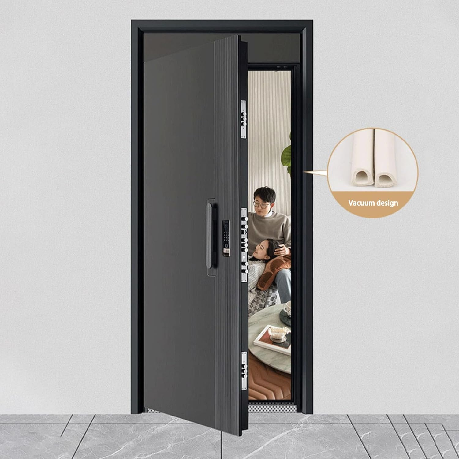 Window Seal Strip 20 Feet White Self Adhesive Draft Excluder for Doors and Windows This Versatile Door Seal Strip Provides Effective Weather Stripping and Draft Proofing image number 2