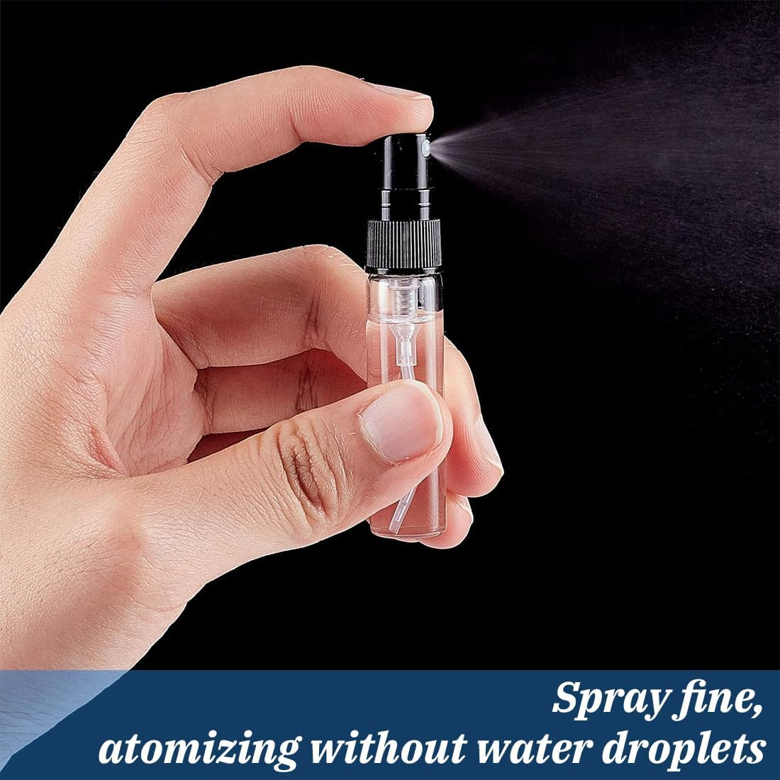 KIRZAX Pack of 15 5 Ml Perfume Atomiser Spray Bottles, Perfume Atomiser Glass, Spray Bottle, Mini Spray Bottle, Perfume Transparent Refillable, for Perfume, Lotion, Personal Care Products and Travel image number 5