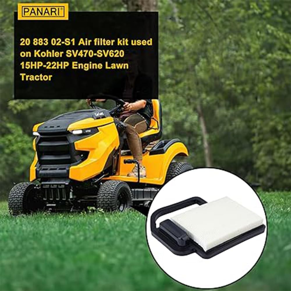 20 083 02 Air Filter and 20 083 03-S Pre-Filter,For Kohler Courage 15 HP - 22 HP SV470 - SV620 Engines Cub Cadeet LTX1040 LTX1045 YTH21K46 YTH20K46 Mower Replace KH-20-883-06-S1 KH-20-883-02-S1 image number 2