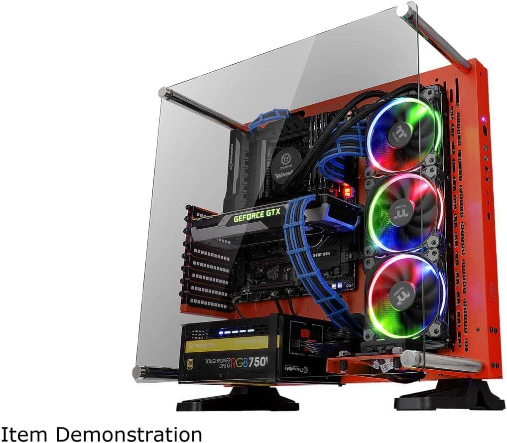 Thermaltake Core P3 Red Edition Tempered Glass Mid Tower Open Frame Case image number 5
