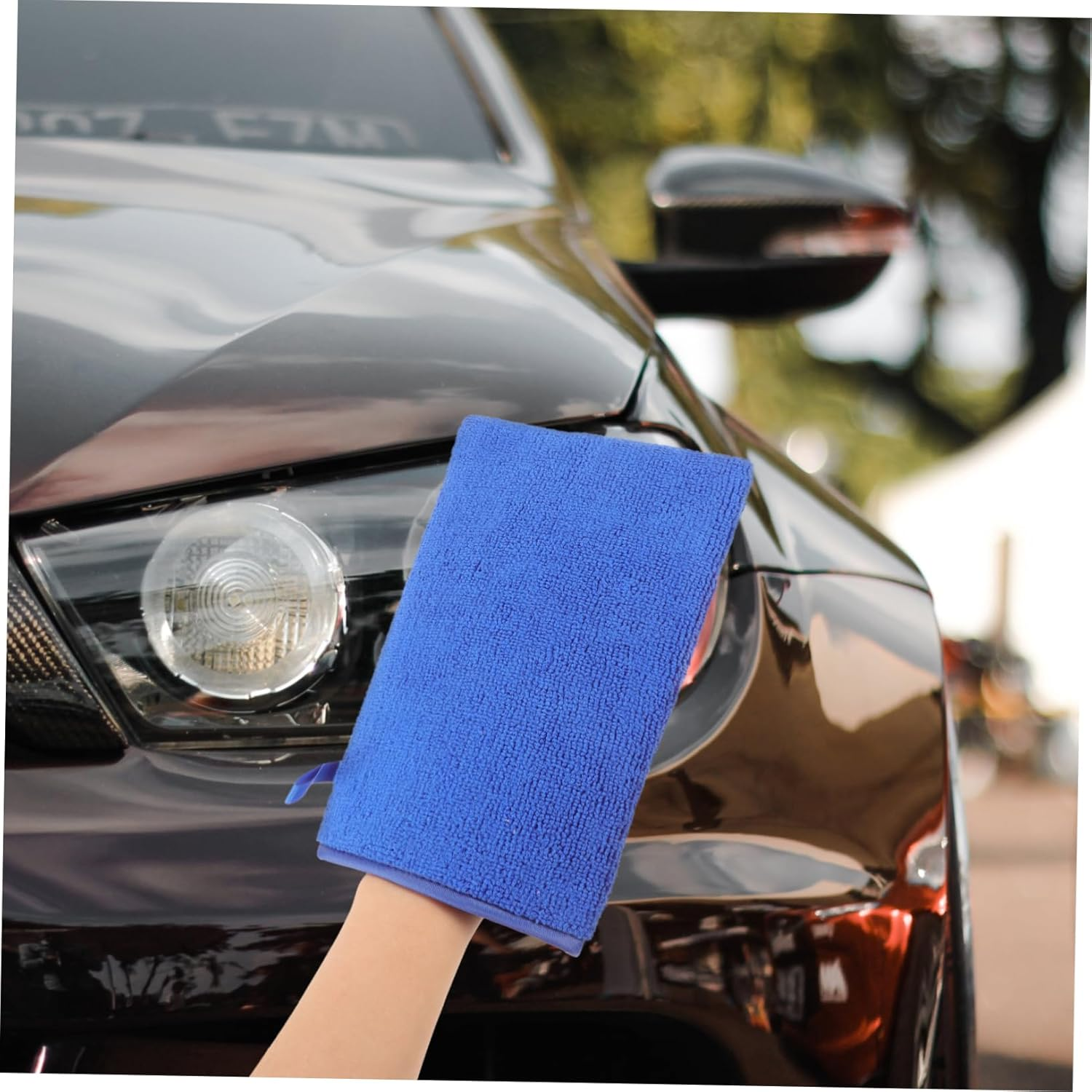 Cabilock Car Washing Gloves and Clay Mitt Blue, Sludge Removal Clay Towel for Automotive Detailing and Polishing, Suitable for Car Care and Cleaning image number 6