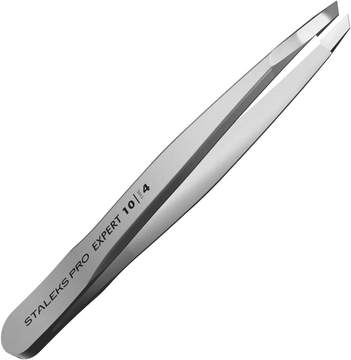 STALEKS PRO Tweezers for Eyebrow - - Type 4 - Surgical Stainless Steel - Slant Tip Tweezer - Durability - Precision - Handmade - for Experts - and Professionals. image number 4