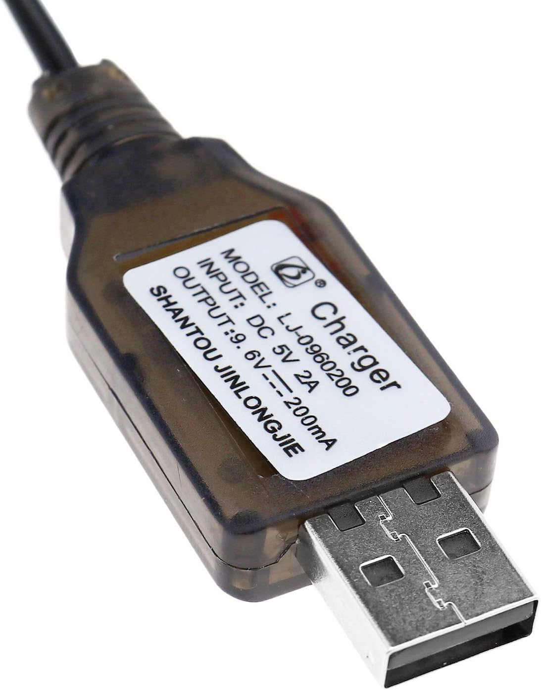 SING F LTD 9.6V Rechargeable Battery 200Ma USB DC 5V Charger Cable RC Car Boat Tank image number 4
