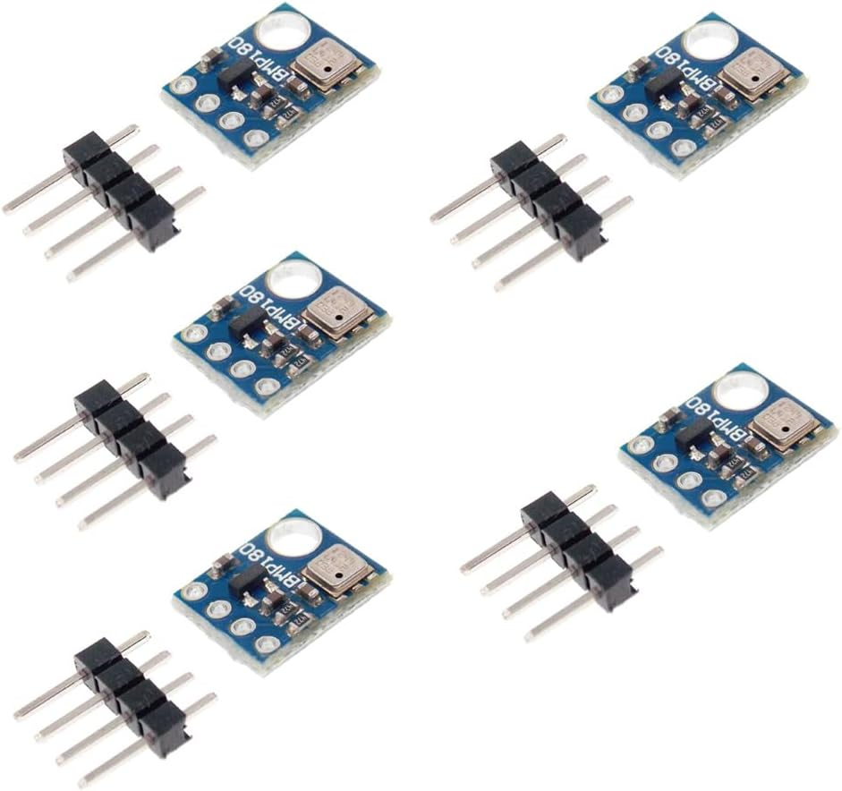 5Pcs GY-68 BMP180 Digital Barometric Pressure Sensor Module