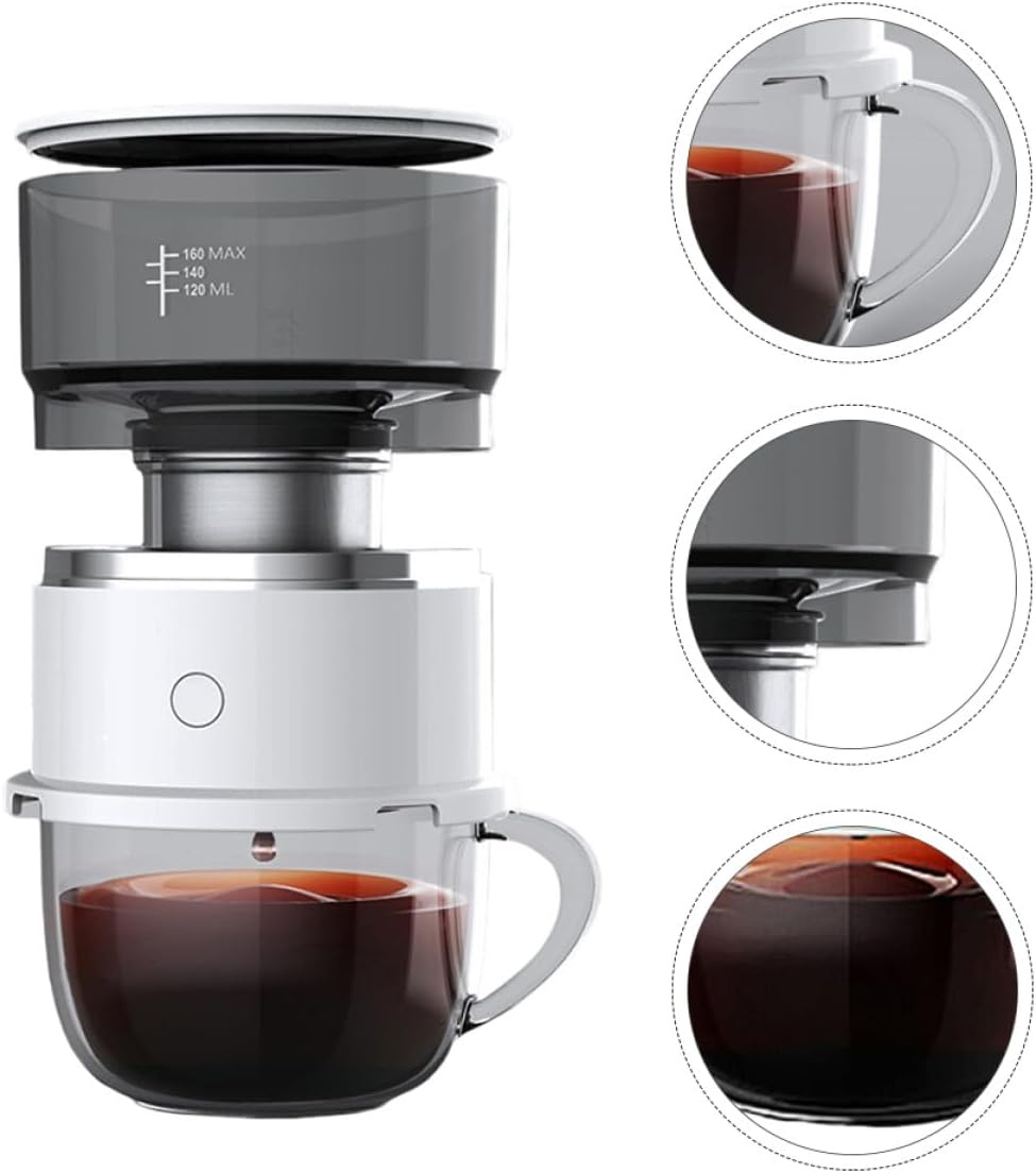 Portable Manual Drip Coffee Maker with Cup Set Mini Coffee Brewer for Home and Travel without Battery Suitable for Tea Random Style image number 3