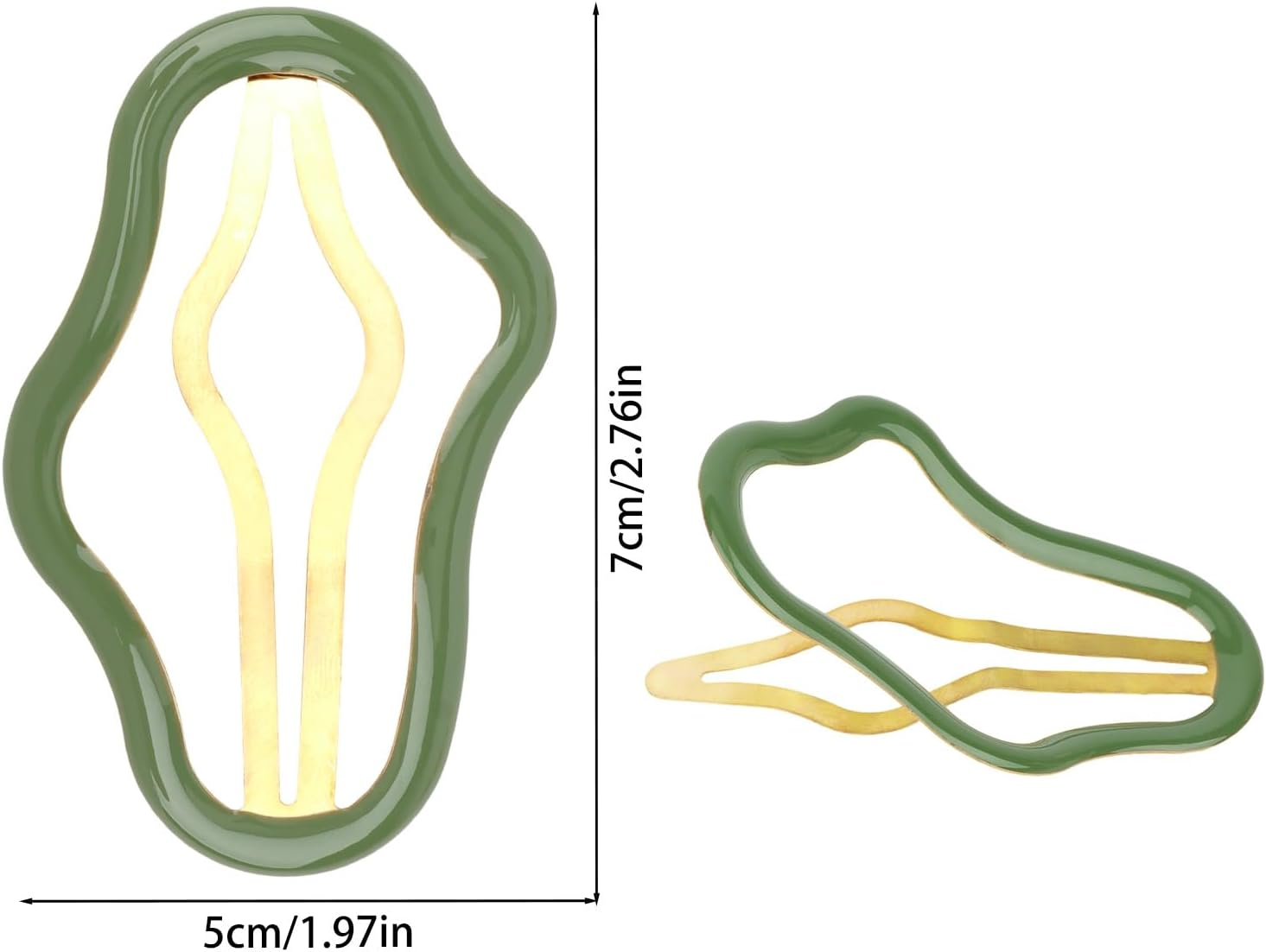 Pruadeor Pack of 10 Snap Hair Clips for Women Fashion Hair Clip Hair Accessories image number 2