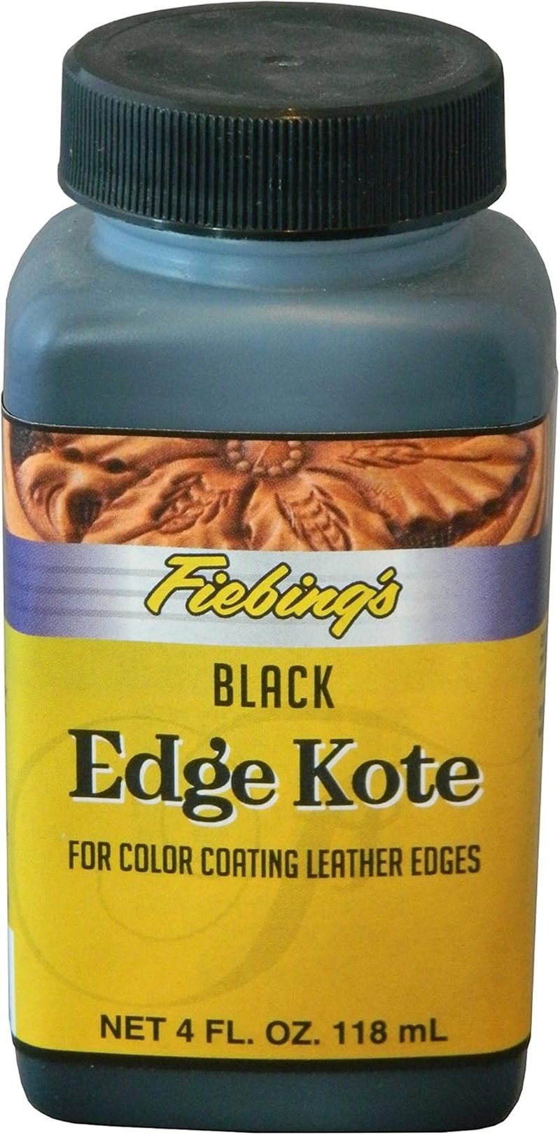 Fiebing&rsquo;S Edge Kote Black and Brown, 2-Pack - Color Coats Leather Edges - 4 Oz