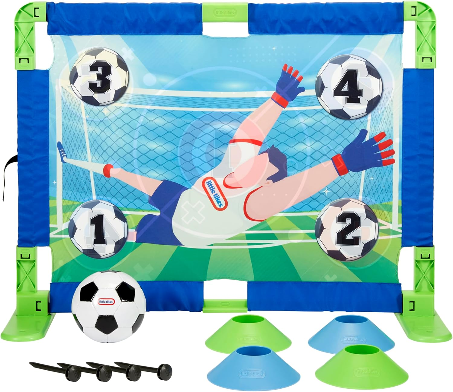 Little Tikes Totsports Soccer Trainer with 9 Accessories, Active Play Sports Toys, for Boys and Girls Ages 3+ Years image number 1
