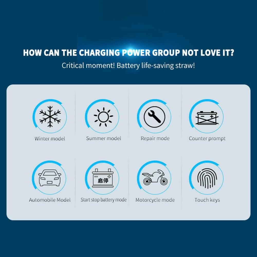 12V/24V 8A Smart Car Battery Charger LCD Automatic Repair 4WD Boat Caravan Truck image number 1