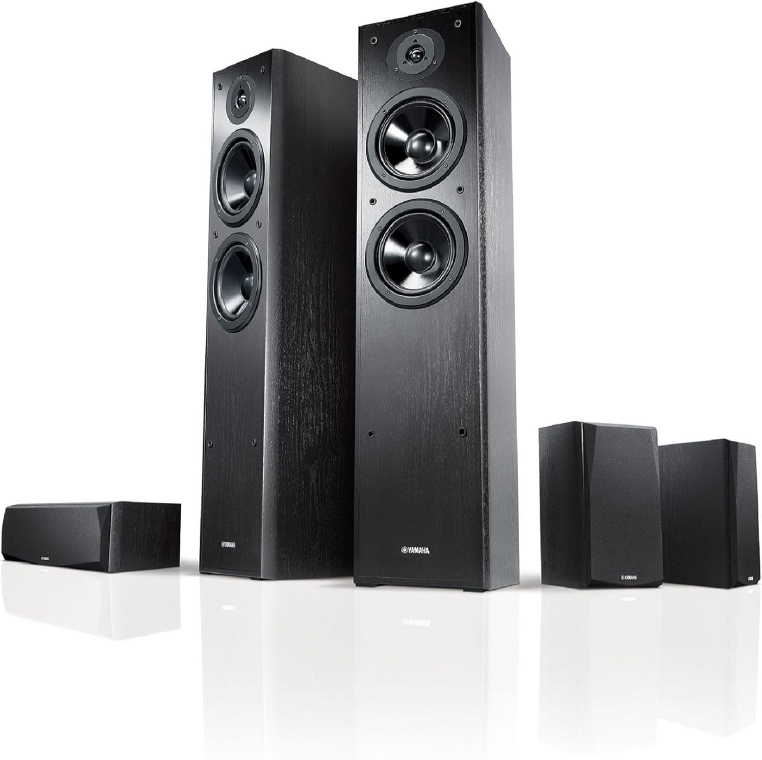 Yamaha NS-F51 Floorstanding Speaker with 2-Way Bass-Reflex System, Black (Twin Speakers)