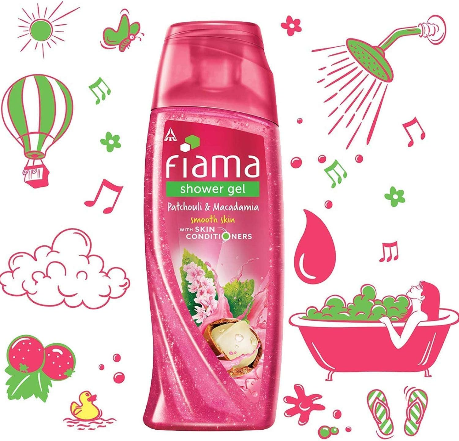 Fiama Shower Gel Patchouli & Macadamia Pure Indulgence Bodywash with Skin Conditioners, 250Ml (Pack of 3) image number 6