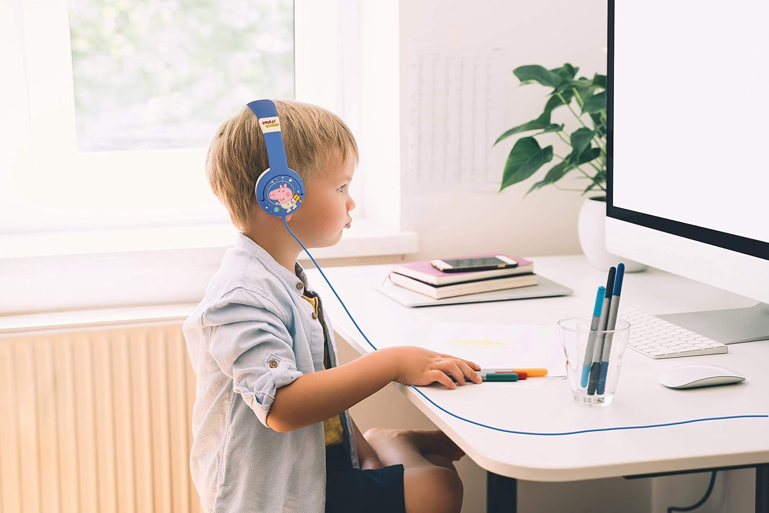 OTL Technologies Peppa Rocket George Kids Headphones image number 1