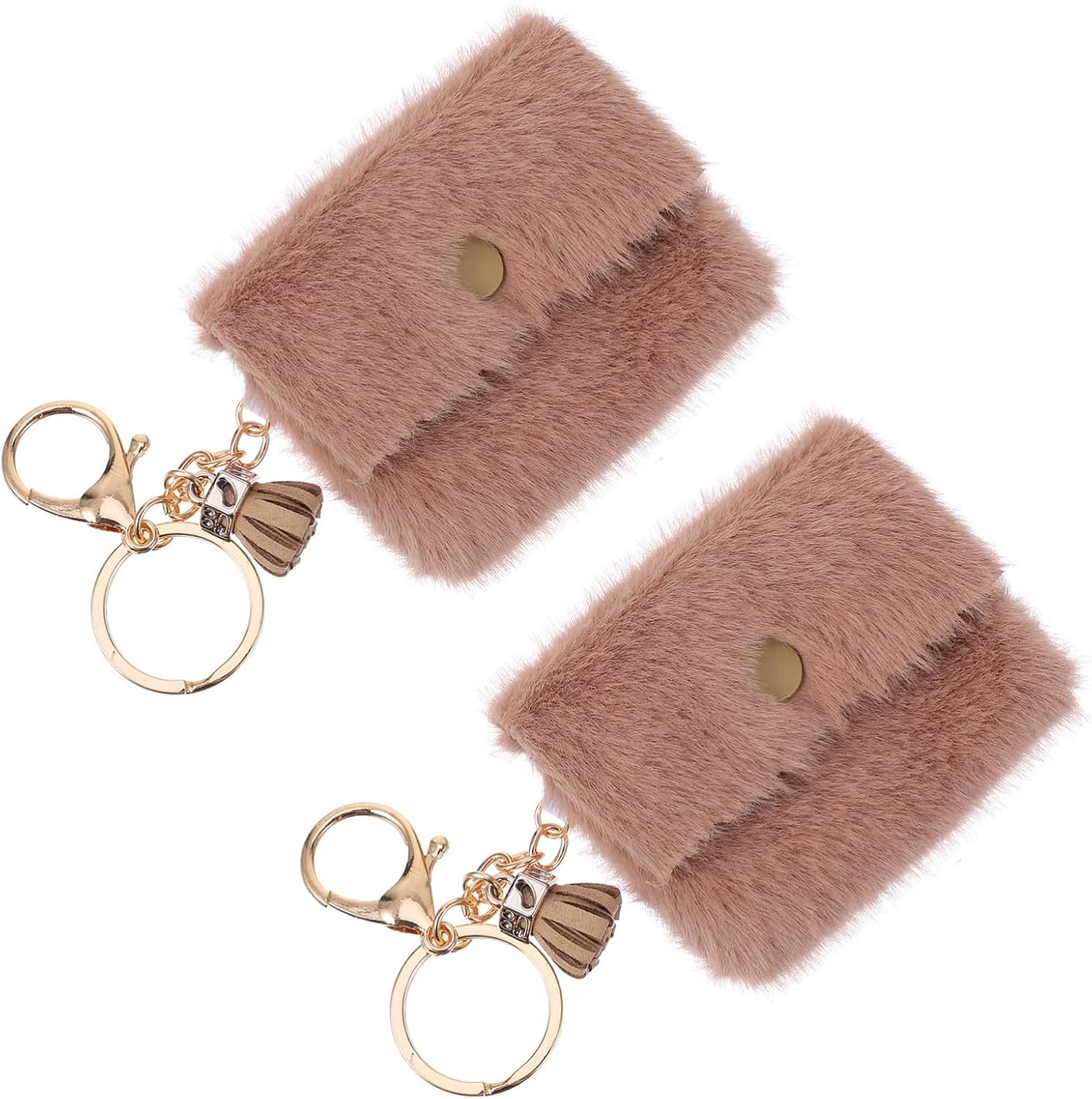 2Pcs Mini Coin Bag Key Holders Stylish Keychain Design for Bag Decoration Mobile Accessories Storing Coins for Occasion image number 5