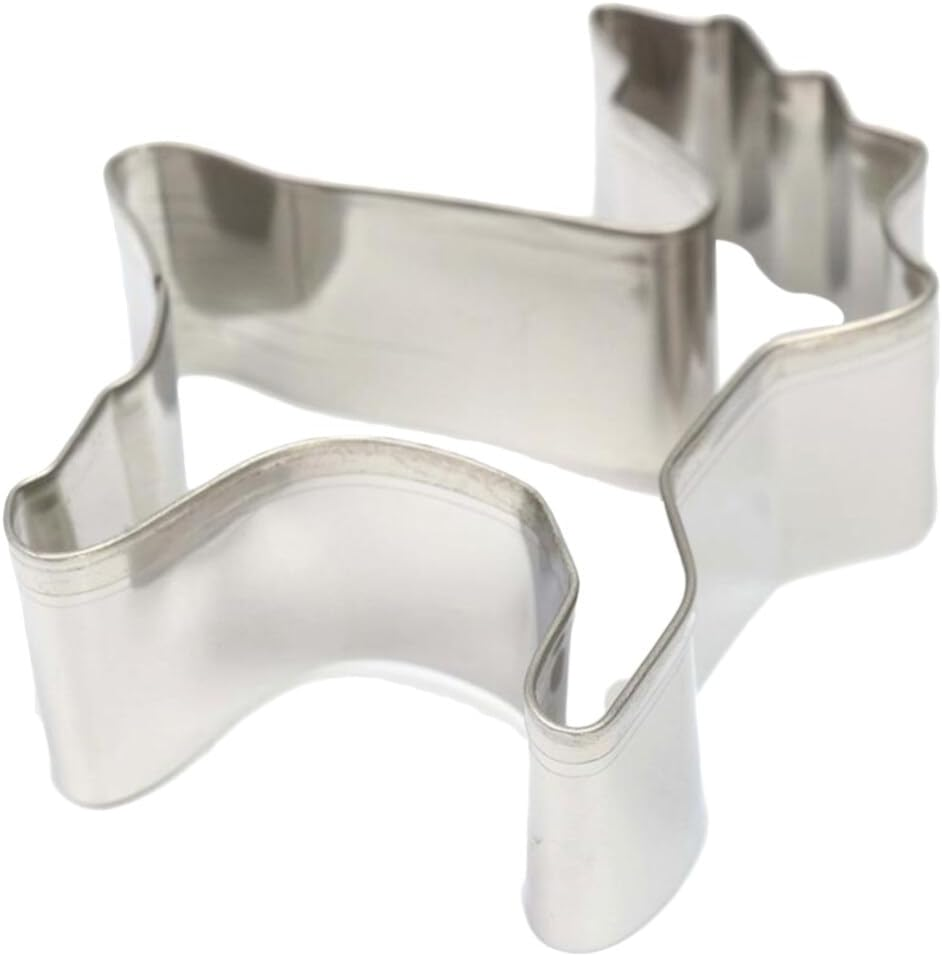 Stainless Steel Reindeer Cookie Cutter Biscuit Mold Christmas Cookie Cutters for Baking image number 3