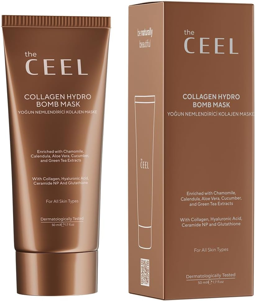 The Ceel Collagen Peel-Off Mask with Glutathione, Ceramide NP & Tea Tree &ndash; Night Wrapping Film Mask for Hydration, Firming & Radiance &ndash; Peel-Off Face Mask for All