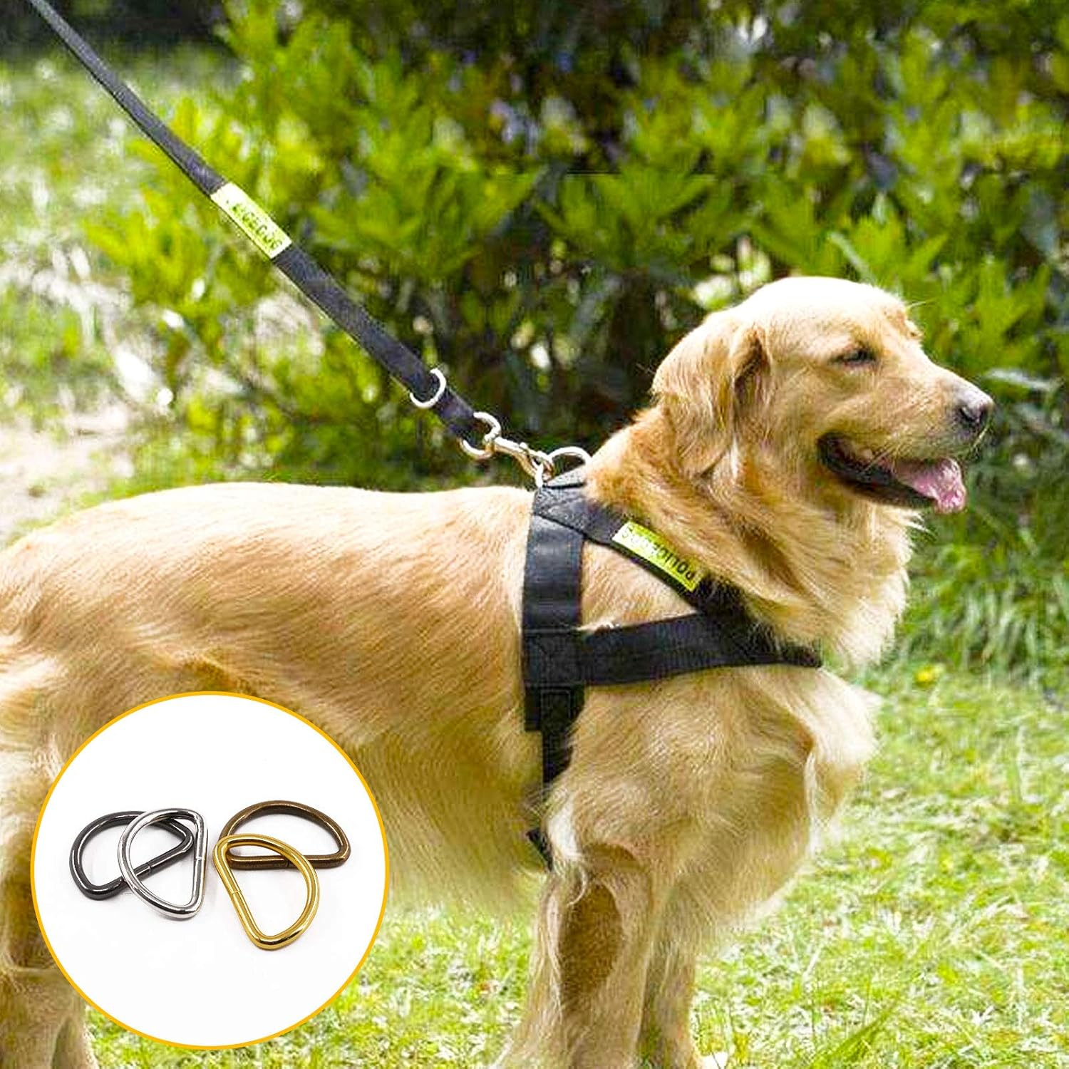 Rustark 1Inch/25Mm Metal Belt Buckle Hardware Assortment Webbing Strap Loops Clasp for Belt Craft Project DIY Accessories image number 2