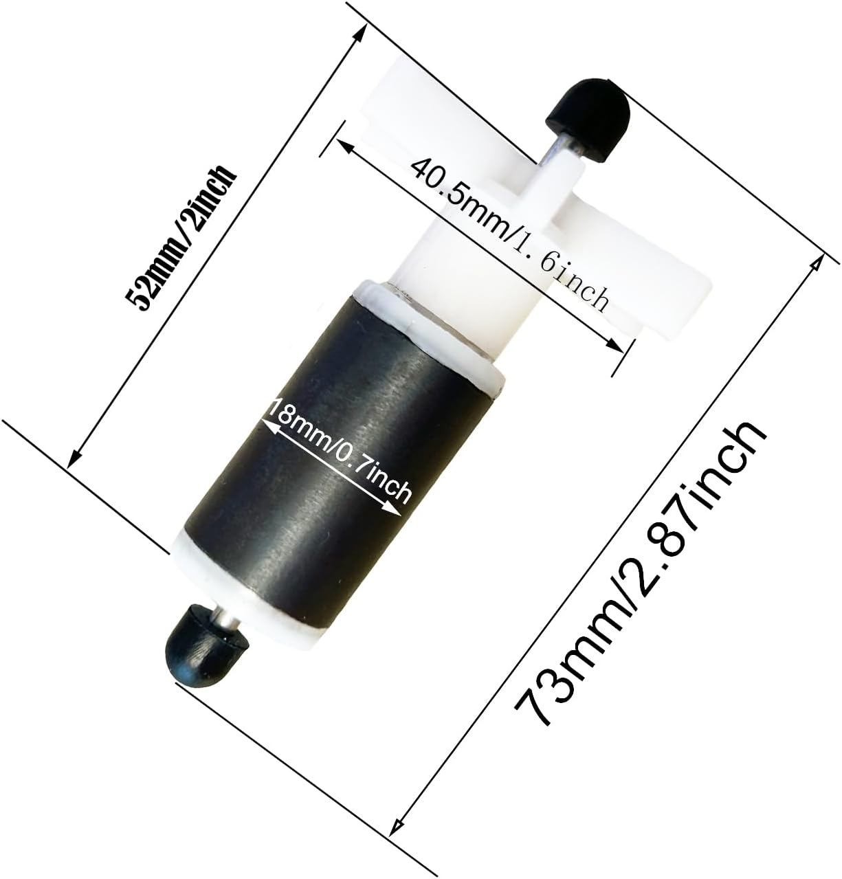 For Lay Z Spa Hot Tub Pump Impeller/Rotor E02 Fix, with Stainless Steel Shaft (73MM) image number 3