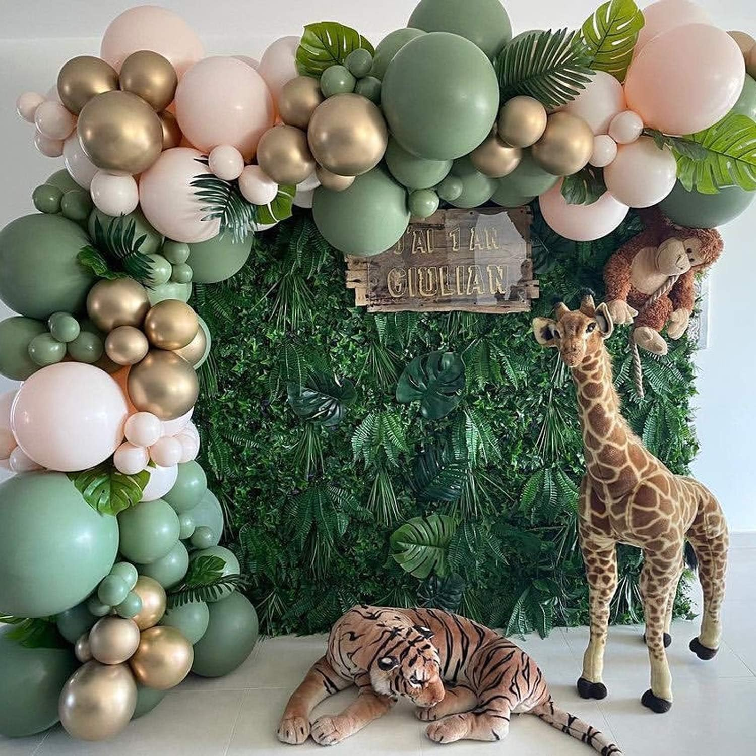 Eucalyptus Green Balloons 12 Inch 50 Pcs Baby Shower Party Balloons Happy Birthday Decoration Balloons Bean Green Helium Balloons image number 6