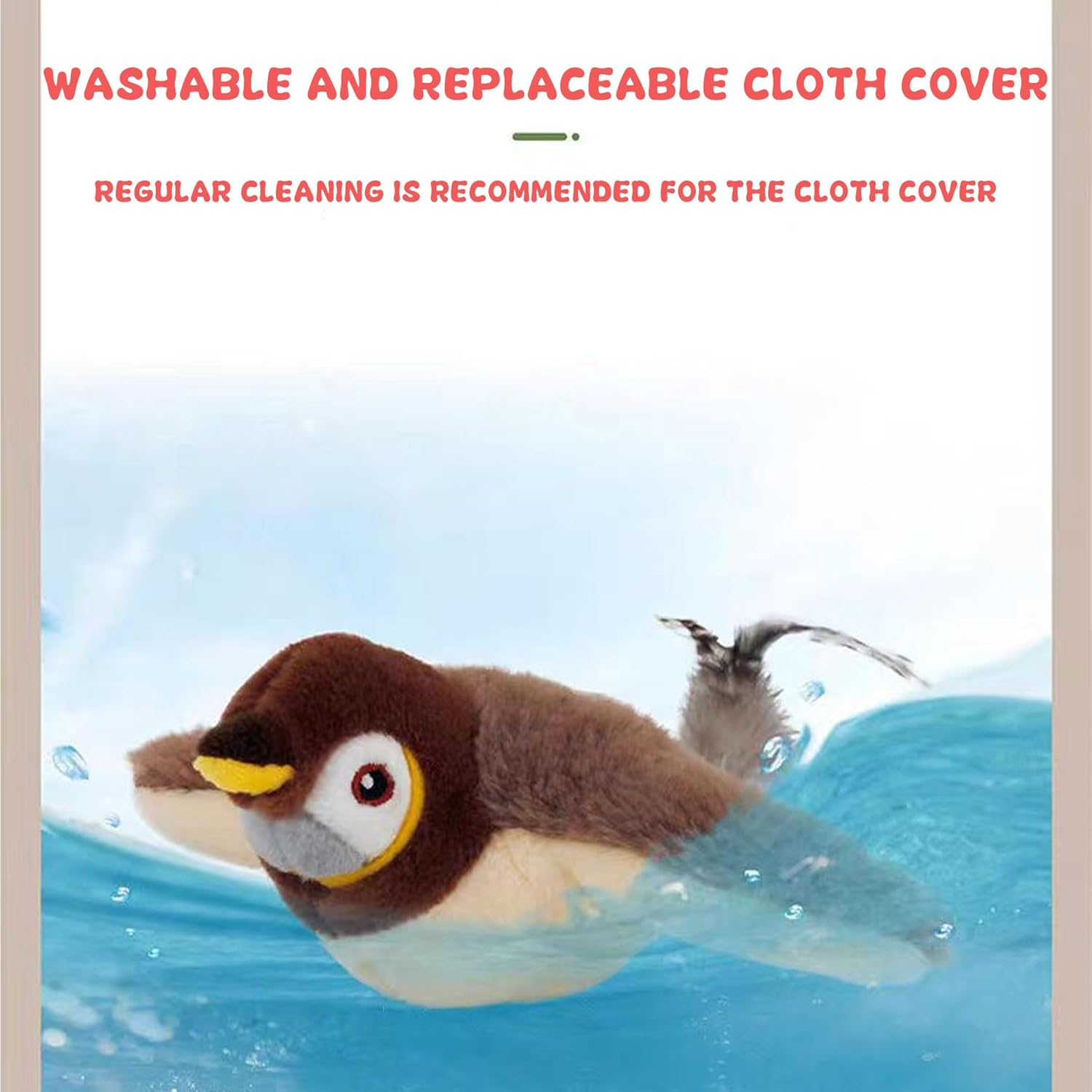 Flying Bird Cat Toy,Bird Cat Toy,Bird Interactive Cat Toys,Interactive Cat Toy,Usb Charging,Vivid Chirping Bird Chase Cat Toy,Interactive Cat Bird Toys with Feather Tail (2Pcs) image number 6