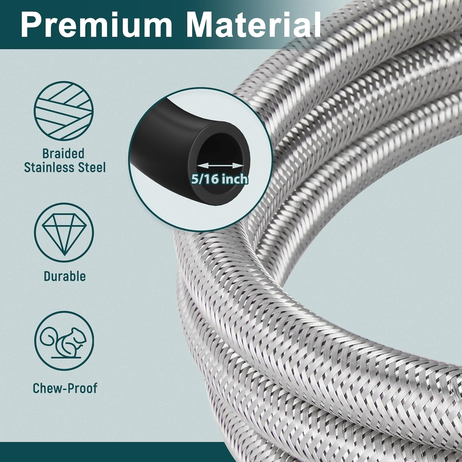 GASPRO 12 Foot 0-30 PSI High Pressure Adjustable Propane Regulator with Gauge/Indicator, Stainless Steel Braided Hose, Gas Grill LP Regulator for Burner, Turkey Fryer, Forge, Smoker and More.