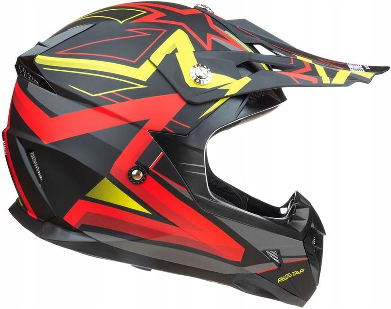 Red Graffiti MX off Road Motocross Motorcycle Adult Helmet ECE22.05 Australia Approved Standard - X-Large image number 5