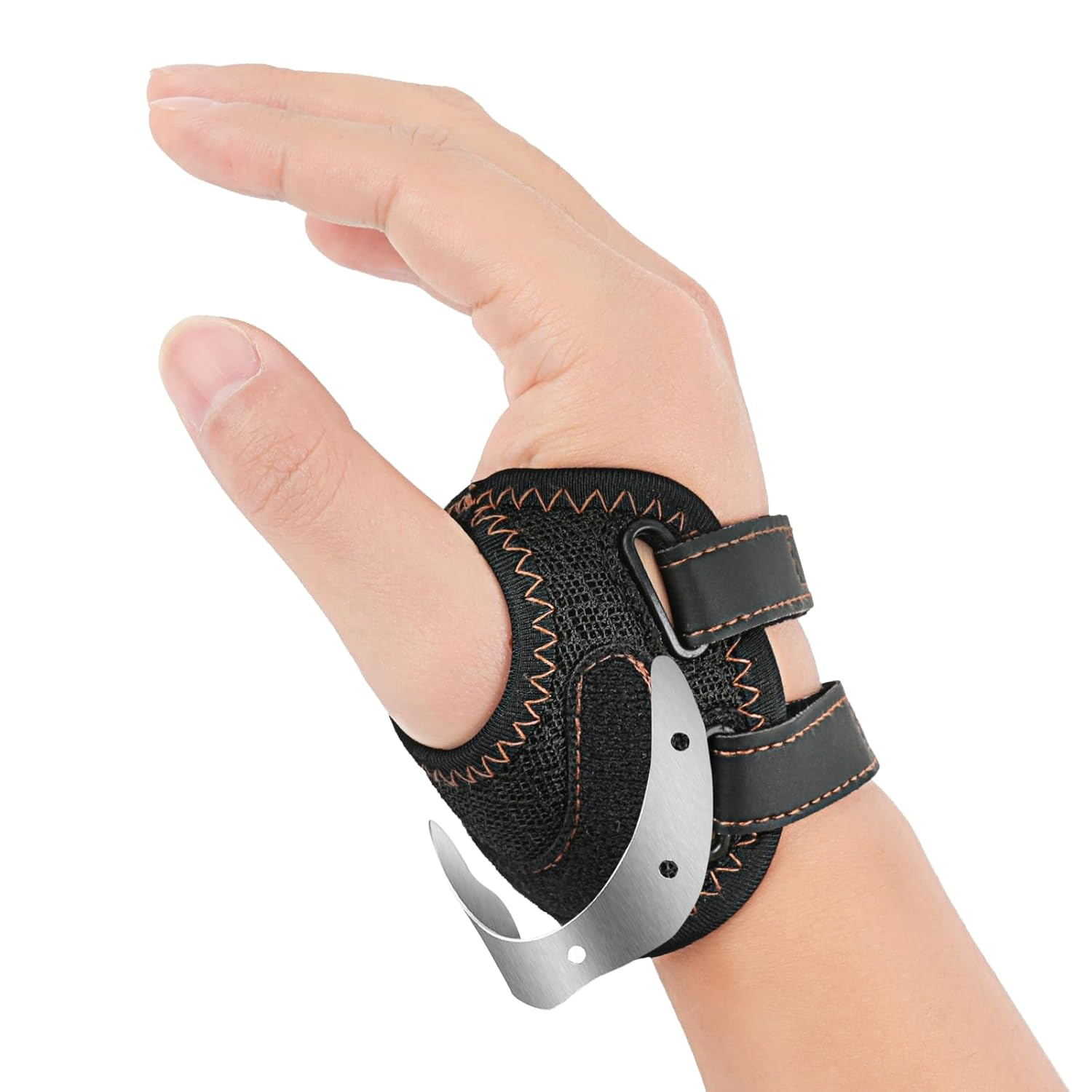 FORTEMOTUS CMC Thumb Orthosis for Saddle Joint Osteoarthritis with 2 Adjustable Straps for Relief from Rhizarthrosis and Base Instability, Left, L, 19-26 Cm