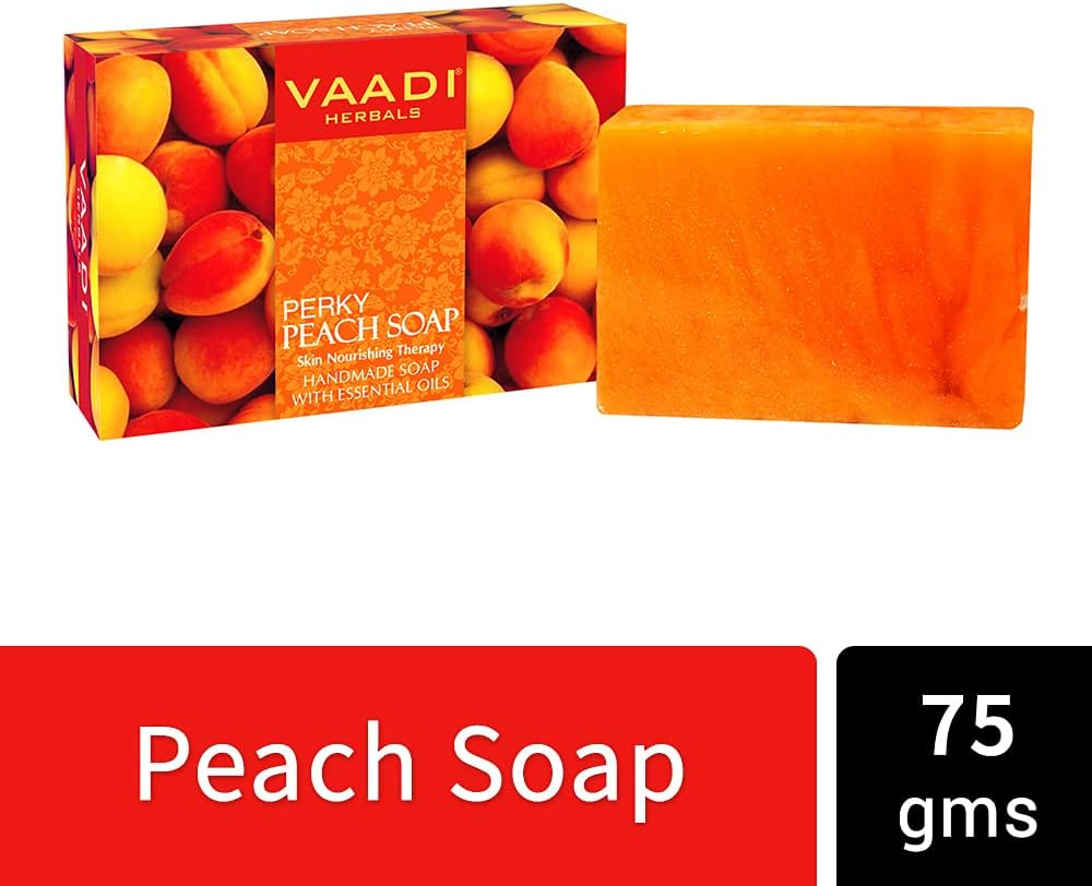 Vaadi Herbals Organic Body Soap Bar Exotic Flavour Aromatherapy with 100% Pure Essential Oils Handmade Herbal Soap (Aromatherapy) - All Natural - Anti-Acne Deep Pore Cleansing Removes Pimples Oil Control Sulphate Free All Skin Type Pack of 6 X 75G