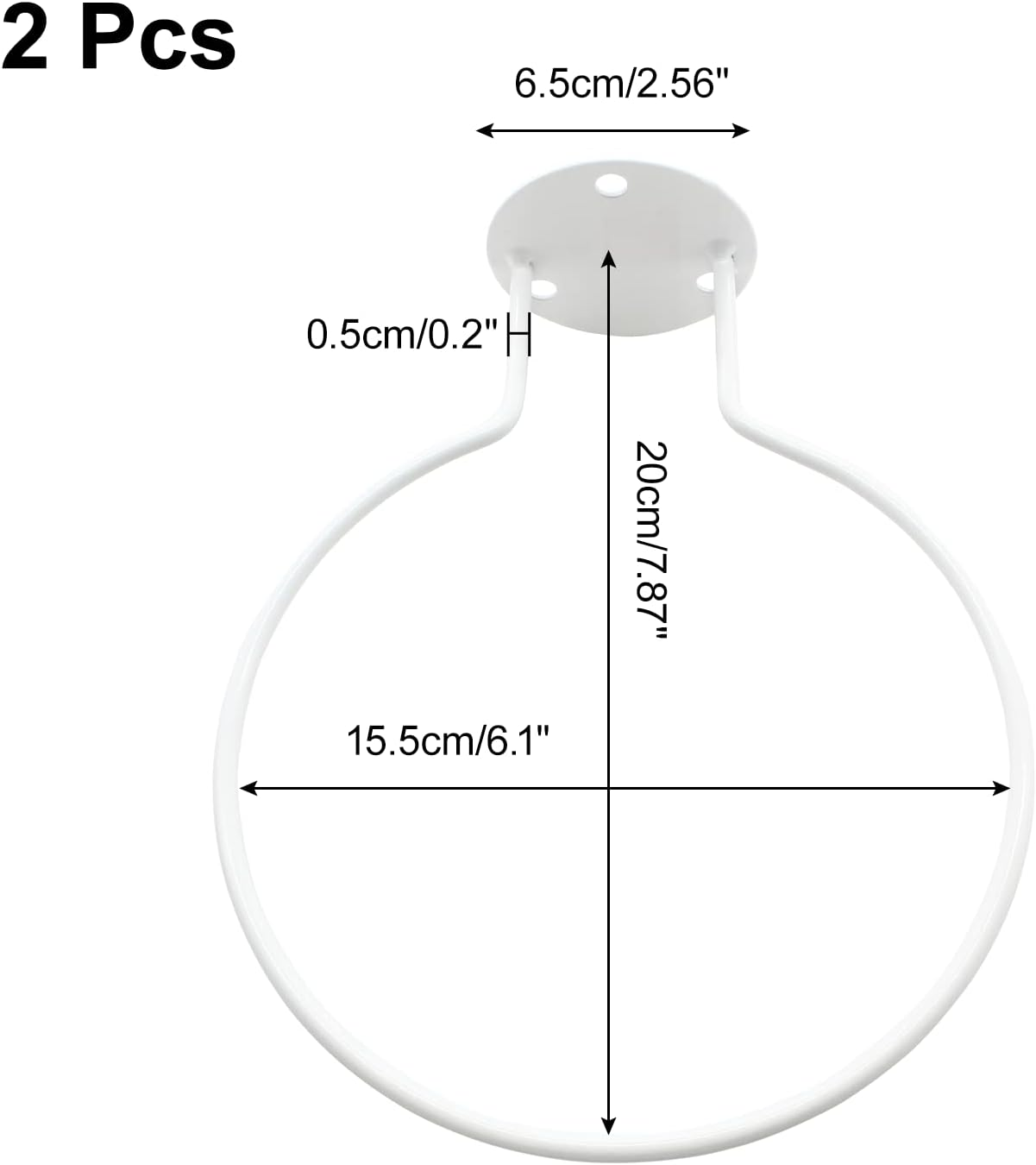 Wall Mounted Sports Ball Holder - White image number 5