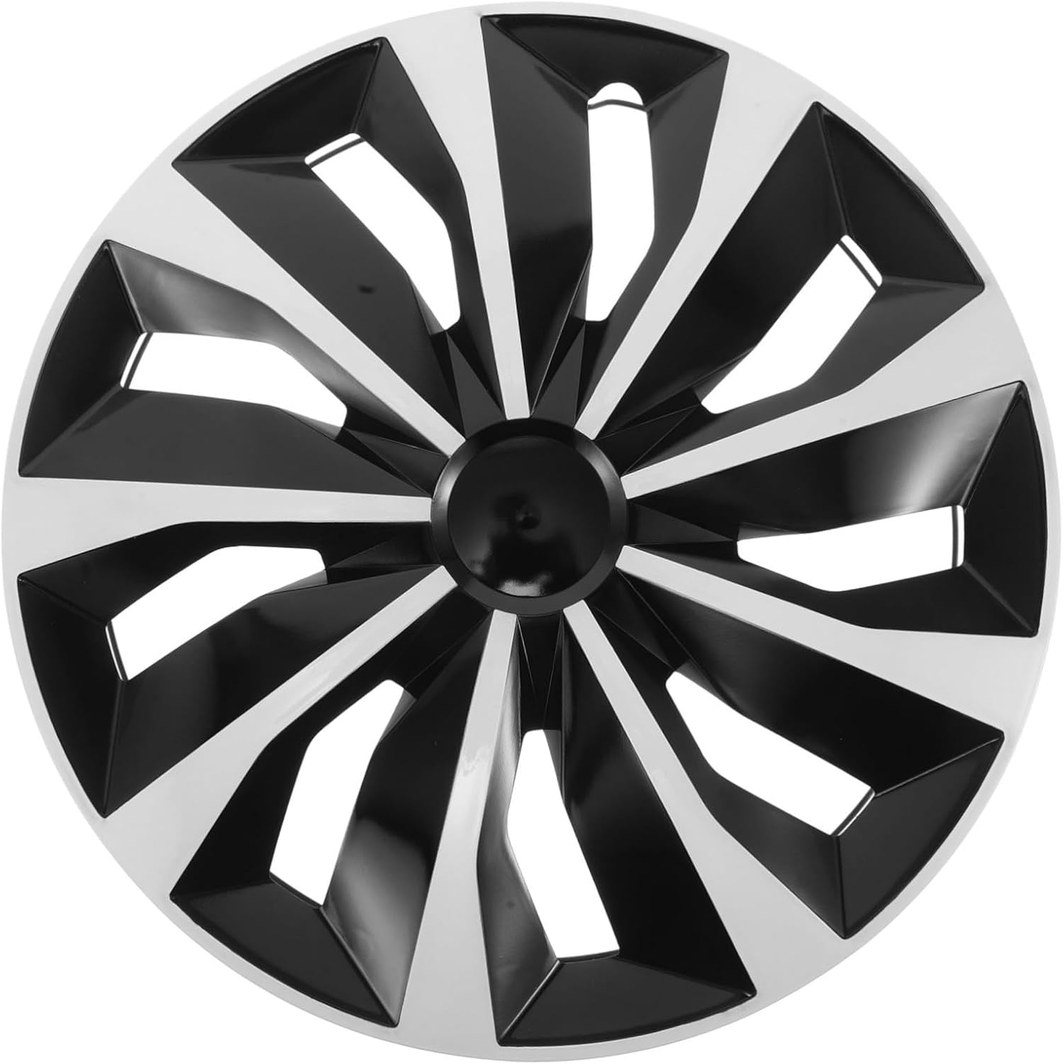 TINEASUR Universal 15-Inch Car Wheel Hubcap Replacement Tire Cover Decorative White Steel Rim Cap for Front Wheels, Vehicle Hubcaps Replacement Suitable for Cars image number 5