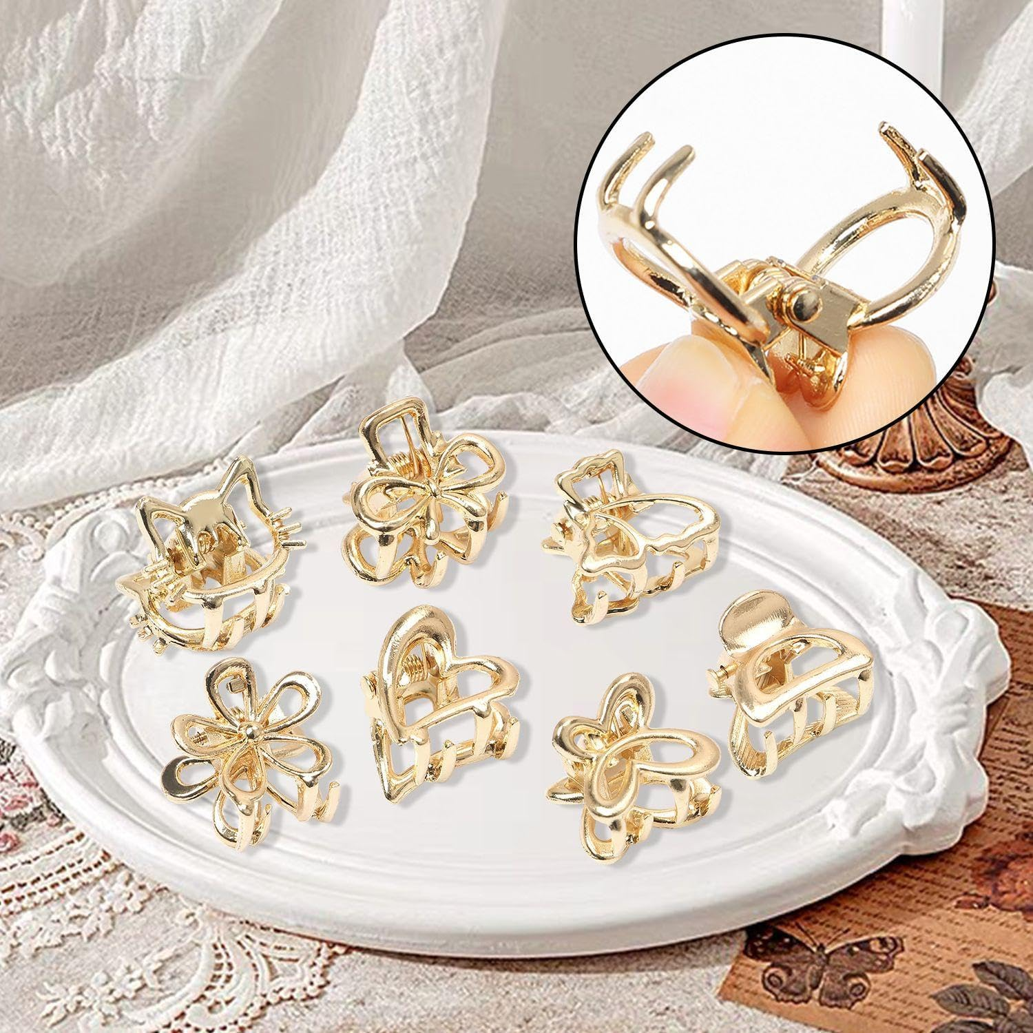 14 Pieces Metal Hair Pins, Simple Hair Pins, Mini Hair Pins, Women'S Hair Accessories, Non Slip Hairpins, Elee Hair Pins image number 5