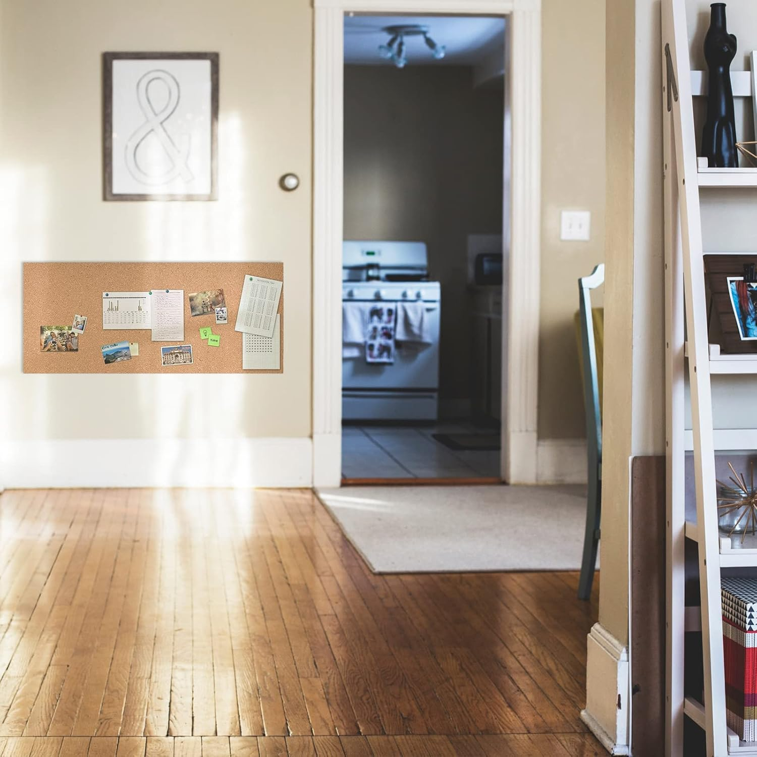 Origreen Cork Board Bulletin Board Roll, 3Mm Thick Self-Adhesive Cork Rolls, 40X246Cm Corkboards for Wall, Office, Home, Kitchen, Poster Pin Board Ideal for DIY (1/8" Thick, 97"X16", Au) image number 2